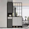 Pantalla de Acero Inoxidable de Lujo Ligero, Nueva Mampara de Sala de Estar Estilo Chino, Diseño Sencillo Floral Calado para Decoración de Entrada