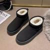 Botas de Nieve Gruesas de Suela Gruesa de Caña Corta Engrosadas para Mujer, Cálidas, que Aumentan la Altura, Antideslizantes, Impermeables, Tallas Grandes, Zapatos de Algodón Amazon, Nuevo Invierno 2025