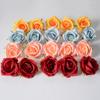 Arco de pared de flores artificiales de seda hechos a mano para decoración de bodas con cabeza de rosa de simulación, disponible en tamaño pequeño de París.