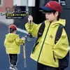 Chaqueta con capucha de Otoño para Niños 2026 Nuevo Estilo Cortavientos Deportivo para Exteriores Infantil Estilo Primavera/Otoño Top Genial para Niño