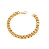 Europa y Estados Unidos nueva cadena de caja de cuentas cuadradas dorada simple versátil pulsera para damas joyería para hombres y mujeres al por mayor transfronteriza exclusiva