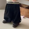 Suéter de tricô com gola polo estilo bebê para o outono, listrado, com blocos de cor, jacquard vazado, roupa de bebê macia e aconchegante