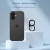 Película protetora de vidro temperado aplicável para IPhone 16/16 Plus Cabine livre de poeira com alta transmissão de luz LeReach