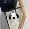 Cabelo de Pelo de Vison Sintético Celebridade da Internet para Cachorro Chaveiro Joia para Livro Feminino Presente de Aniversário Boneca Pronta Bolsa Fofa