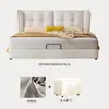 Estilo Creme Luz de Cama Luxo Ins Estilo Tecido Cama Cama de Casal Cama de Tecido Quarto Principal Cama Celebridade da Internet Moderna Simples Tecnologia Cama de Tecido