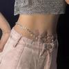 Nueva Sexy Estilo Puro Cadena de Cintura de Mariposa con Pedrería Borla de Perlas Apilada Larga Cadena para Clavícula Moda Lujo Ligero Personalizada