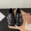 Otoño 2026 Diseño de Nicho Zapatos Planos Mary Jane Estilo Dulce Fresco para Mujer Hebilla de Cuero Zapatos Pequeños de Cuero Slip-ons Zapatos Birkenstock