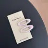 Pinza para el Cabello Ovalada de Lunares para Mujer Pinza Doble Pinza Lateral Pinza para Flequillo Tocado Hueco Pasador Nuevo con Sensación de Alta Gama Pinza para Cabello Suelto