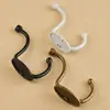 Colgador de metal para pared con agujero, perchero negro para abrigos y sombreros, individual, aleación de zinc de lujo ligero, perchero para armario