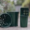 Fabricante Personalizado Vaso de Galão Espessado Vaso de Plástico para Mudas Vaso de Flor Redondo Respirável para Controle de Raízes Rosa Verde Rosa Estaca