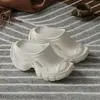 7.0Chinelos Eva com Solado Grosso e Sensação de Andar nas Nuvens para Mulheres, Moda de Verão para Exterior Novo Estilo, Chinelos Silenciosos Antiderrapantes para Casa, Banheiro, Praia com Solado Macio