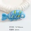 Peixe tropical fofo de cerâmica criatura marinha peixe pequeno colar pulseira de contas DIY feito à mão acessório pingente