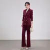 Conjunto de Terno Profissional Feminino Outono/Inverno 2026, Elegante para o Trabalho de Alto Padrão, Atacado Transfronteiriço