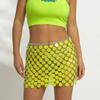 Cadena para el cuerpo de lentejuelas de colores de moda transfronteriza europea y americana, falda exterior sexy de moda para mujer, cadena corporal de joyería de color mágico para club nocturno