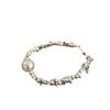 BR-1 plata rota varios dos alto imitación conchas perlas pulsera irregular viento frío personalidad moda temperamento pulsera red