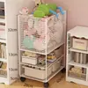 Estante de Armazenamento de Brinquedos para Bebês e Crianças de Chão Removível Estante de Armazenamento Doméstico Estante de Brinquedos Simples Classificação e Organização Armazenamento