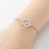 Pulsera de Moda Ins Transfronteriza Europea y Americana Árbol de la Vida Estambre de Flor Joyería de Mano de Pluma Personalizada