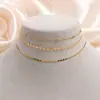 Ebay AliExpress estilo europeu e americano colar de colarinho frisado simples três grupos