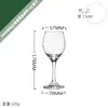 Copas de Vino Tinto de Vidrio Templado Libby, Copas de Vino Blanco, Copas Transparentes para Uso en Hogar, Hotel y Restaurante, Varios Estilos