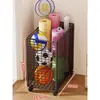 Cesta de Almacenamiento para Esterillas de Yoga Estante Móvil para Equipo de Fitness del Hogar Organizador de Herramientas Deportivas y Pelotas
