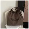 Bolsa de Gran Capacidad para Mujer Ligera y Versátil Nueva 2025 Casual de Lona para Hombro de Compras Bolsa Tote para Clase Ropa de Trabajo