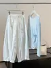 Pantalones Anchos de Encaje Casual Sueltos Estilo Coreano para Mujer, Nuevos de Verano de Cintura Alta Adelgazantes Cortos de Linterna