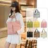 Bolso de Lona de Moda Transfronterizo para Mujer Estudiante Universitaria Bolso Tote para el Trabajo Oficinista Bolso para Tableta