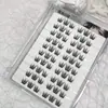 Pegamento para Pestañas Yingmeijia Sin Pegamento Diez Filas de Tiras Finas Pestañas Pequeñas en Forma de Cuerno Libro de Pestañas Segmentadas Lindas Gruesas Cómico Ojo Grande Pestañas Postizas
