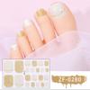 Zhengxiang Verano Concha 3D Diamante Pegatina para Uñas del Pie Color Diamante Estéreo Linda Chica Blanca Impermeable Pegatina para Uñas del Dedo del Pie