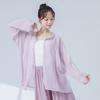 Ropa de Práctica de Danza Clásica para Mujer, Camisa de Nuevo Estilo con Cuello de Encaje de Hoja de Loto, Top de Longitud Media Inspirado en el Diseño, Ropa de Yoga, Ropa de Baile