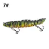 Isca Artificial Luya Multi-Seções Peixe 12cm 19g Barata Artificial de Múltiplas Seções Impressão 3D Isca Falsa de Nove Seções Atacado