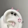 Pendientes de Tachuela de Garra de Gato Diabólica Frescos y Dulces, Pendientes Versátiles de Nicho de Alta Gama Únicos y Creativos