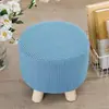 Funda elástica de cobertura total para taburete redondo pequeño, funda para taburete pequeño, funda para taburete para cambiarse los zapatos, funda para cojín de asiento, funda para taburete cuadrado pequeño
