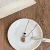 Collar de Cuerda Trenzada de Piedra para Mujer, Cadena para Clavícula Estilo Chino Nuevo Retro, Accesorio Largo Colgante para el Cuello con Manchas