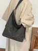 Bolso de axila casual de gran capacidad estilo coreano para mujer, nuevo bolso de lona con estampado de leopardo 2026, bolso tote cruzado casual