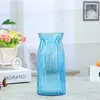 Venta al por mayor nuevo estilo europeo color transparente origami jarrón de cristal adornos para el hogar jarrón de diamante jarrón hidropónico
