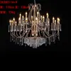 Decoração de casamento moderna estilo europeu lustre de cristal hall de hotel adereços de decoração de salão de casamento lustre de salão de banquetes de hotel