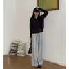 Protagonista de Otoño e Invierno Estilo Kochi Suéter con Media Cremallera para Mujer Diseño de Suéter con Cuello Alto Top Casual de Manga Larga Chaqueta
