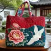 2026 Nova Série Transfronteiriça de Borboletas Estampa Digital Moda Bolsa de Ombro Acolchoada Tote