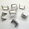 Remaches para Fijación de Cinturones, Remaches de Hierro de Dos Puntas, Electroplateado Blanco, 4.9*8*6.3mm, Venta Directa del Fabricante