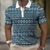 Ropa para Hombre Transfronteriza de Manga Corta Retro Camisa Polo Calada Estilo Verano Rayas Old Money