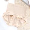 Nova cintura alta japonesa lace underwear menina sem costura levantamento de quadril pós-parto barriga contratação de cuecas femininas plus size