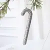 Diseño Propio Swanlace Lentejuela Grande Champagne Copo de Nieve Bastón Estrella de Cinco Puntas Árbol de Navidad Estrella Colgante Colgante