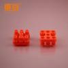 GX7Z303015 Bloques de construcción de goma blanda de 7 columnas, color naranja y rojo suave, tipo de trabajo, accesorios para bloques de construcción, bloques de construcción octogonales, bloques de construcción universales