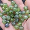 Ágata flor de gelo verde oceano contas redondas jade contas soltas 10mm calcedônia verde acessórios para pulseira colar contas de jade