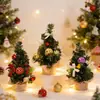 Árvore de Enfeite 20cm Mini Árvore de Decoração de Natal Decorações para Eventos de Shopping de Férias de Natal Árvore Pequena de Mesa