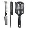 Set de Peines de Estilo para el Hogar Peine con Masaje y Calados Peine para el Cabello Peine Plegable Conveniente Peine Alisador de Cabello Set de Tres Piezas