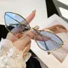 Gafas de Sol de Moda Europea y Americana 2025 Personalidad Marco Pequeño Gafas de Gato Metálicas Gafas de Sol con Protección UV para Hombre y Mujer Gafas de Sol Modernas
