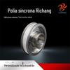 Roda síncrona tipo dente HTD5M de fábrica para cabelo liso aço 45# roda de transmissão industrial tratamento de niquelagem para roda síncrona mecânica