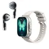 Reloj Inteligente D8 de Venta Caliente Transfronterizo Auriculares Bluetooth Tws Dos en Uno Pantalla Completa de 2 Pulgadas Llamada Táctil Música Deportes